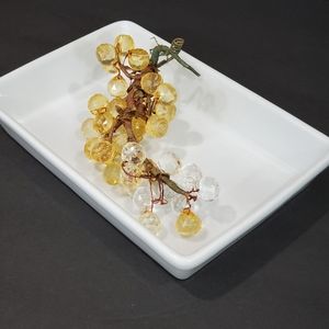 White Glazed Rectangle Stoneware Serving Dish